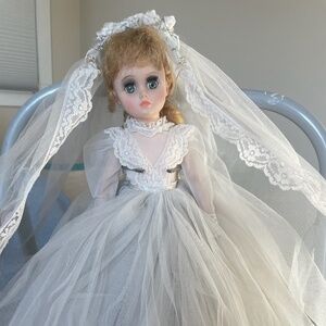 Vintage 60s Madame Alexander Elise Bride Doll Blonde Hang Tag All Original 17"